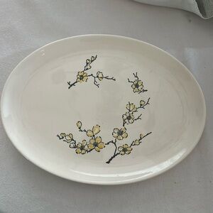 Vintage Macrest Dixie Dogwood oval platter